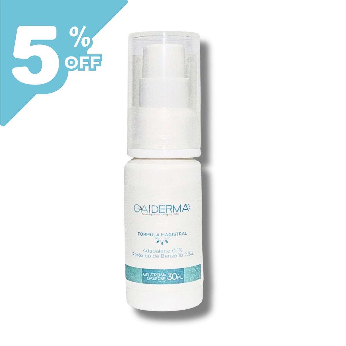 ADAPALENO 0.1% PEROXIDO BENZOILO 2.5% GEL