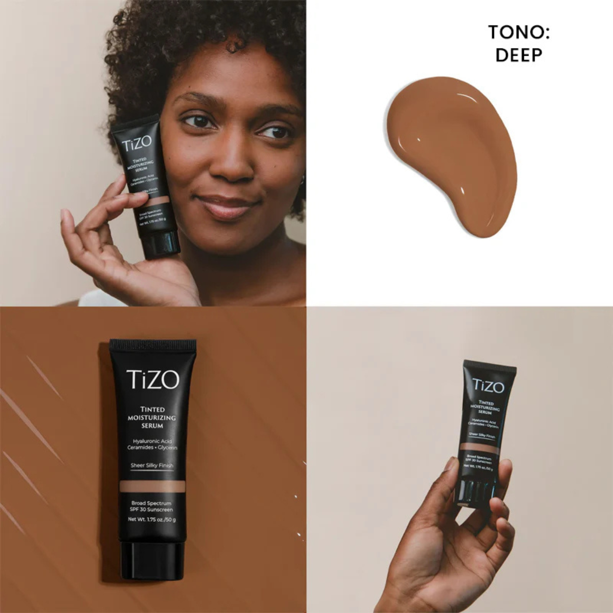 TIZO TINTED MOISTURIZING SERUM SPF 30 50GR