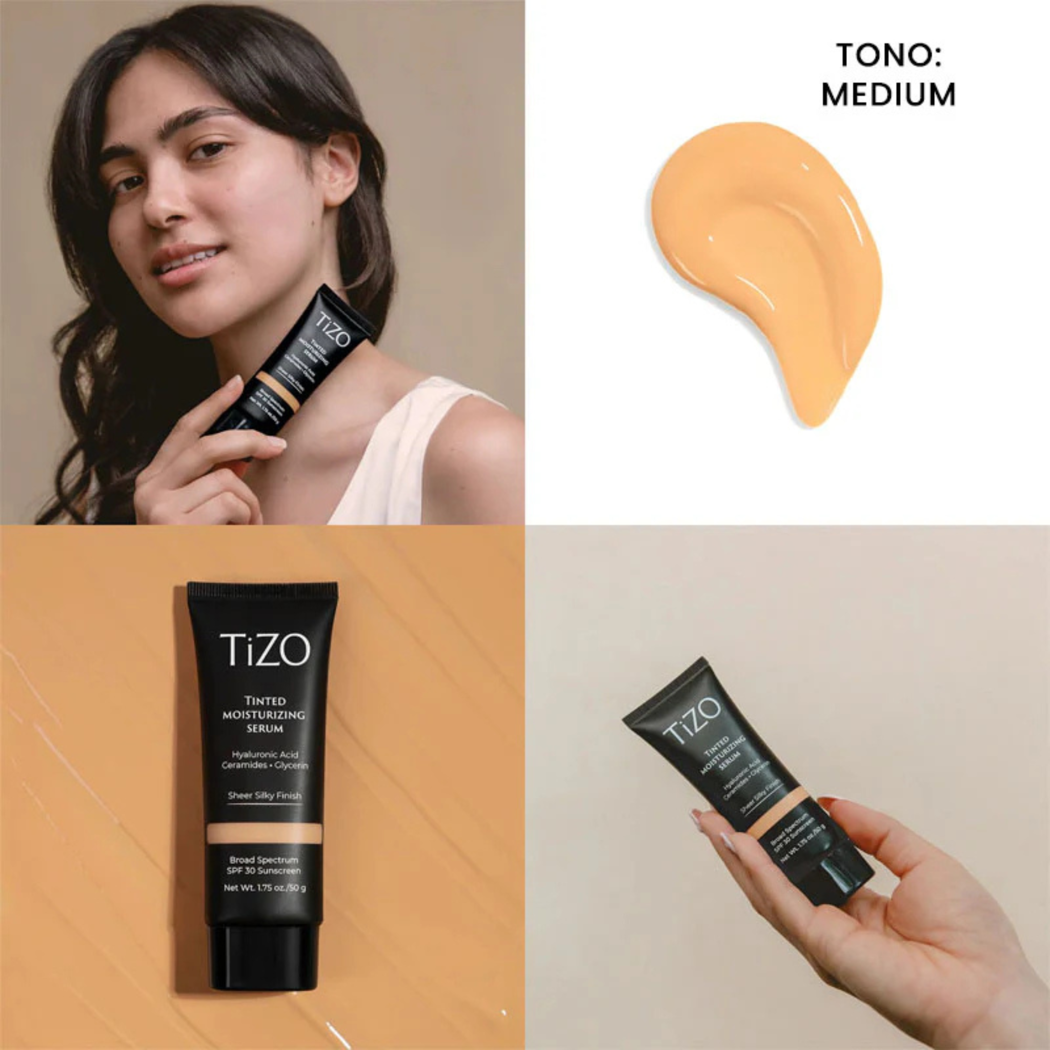 TIZO TINTED MOISTURIZING SERUM SPF 30 50GR