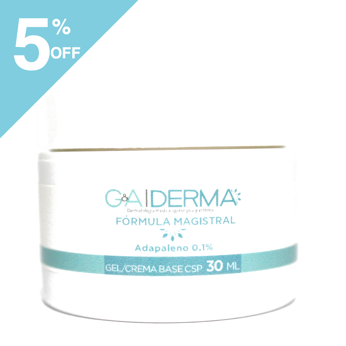 Gel crema magistral con adapaleno 0.1% 30 ml