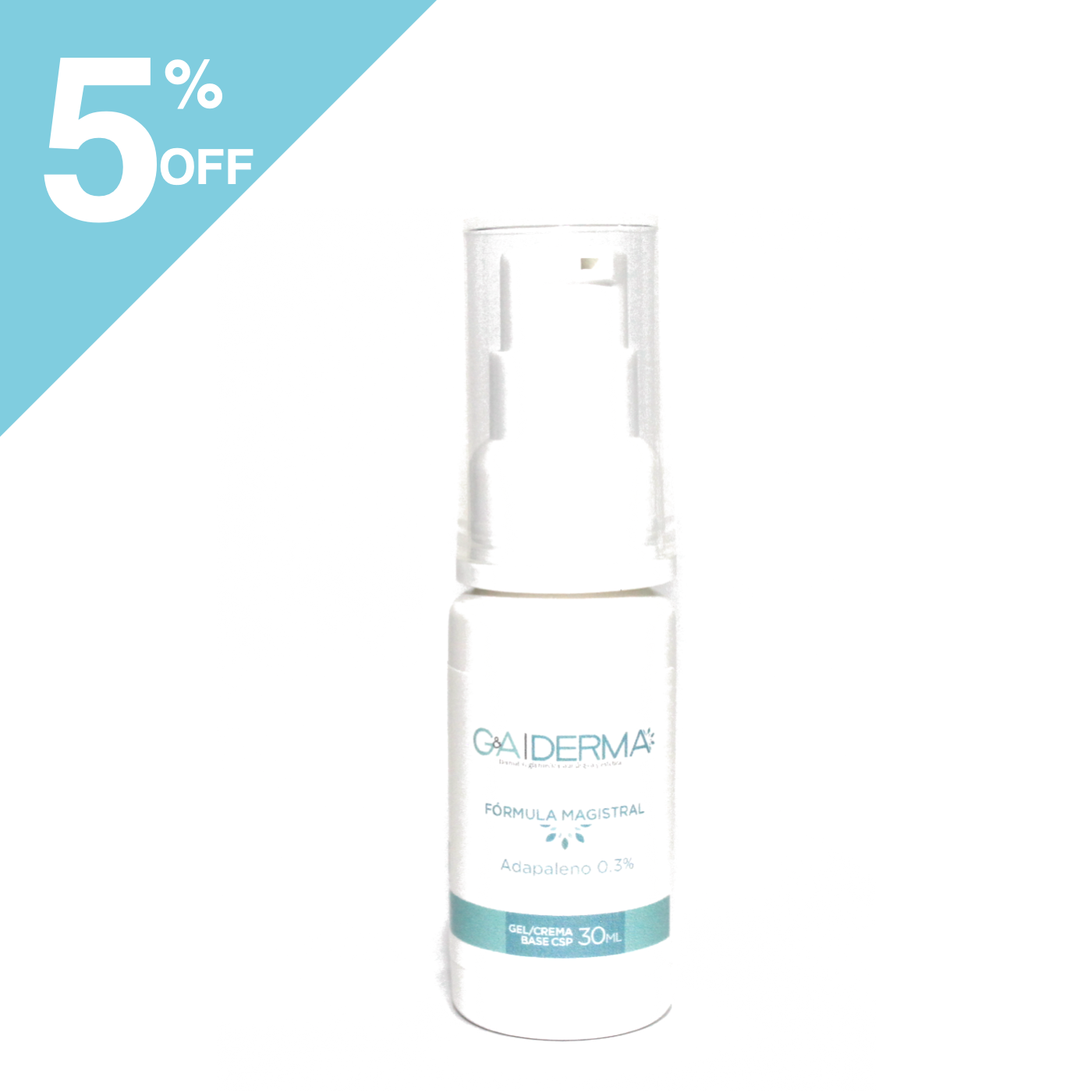 Gel crema magistral con adapaleno 0.3% 30 ml