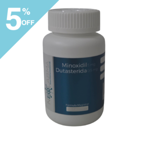 Dutasterida 0.5 mg con minoxidil 5 mg 60 cápsulas