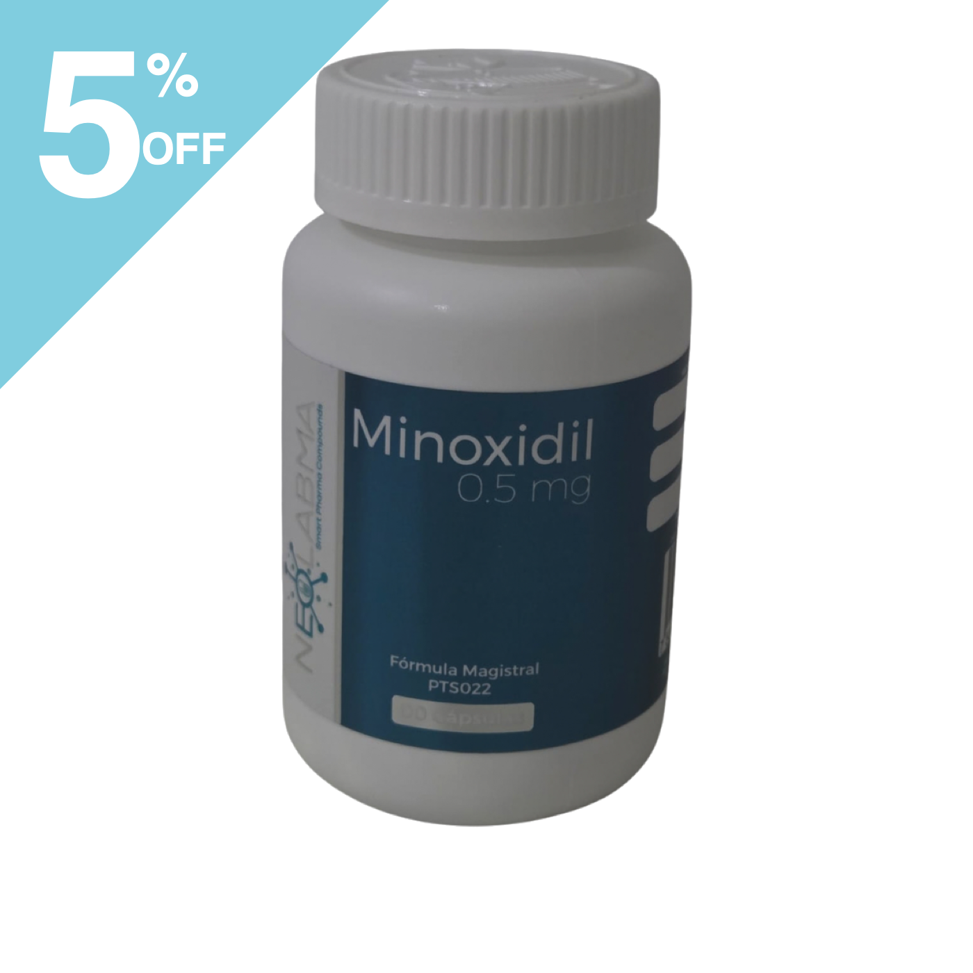 Minoxidil 0.5 mg 90 cápsulas