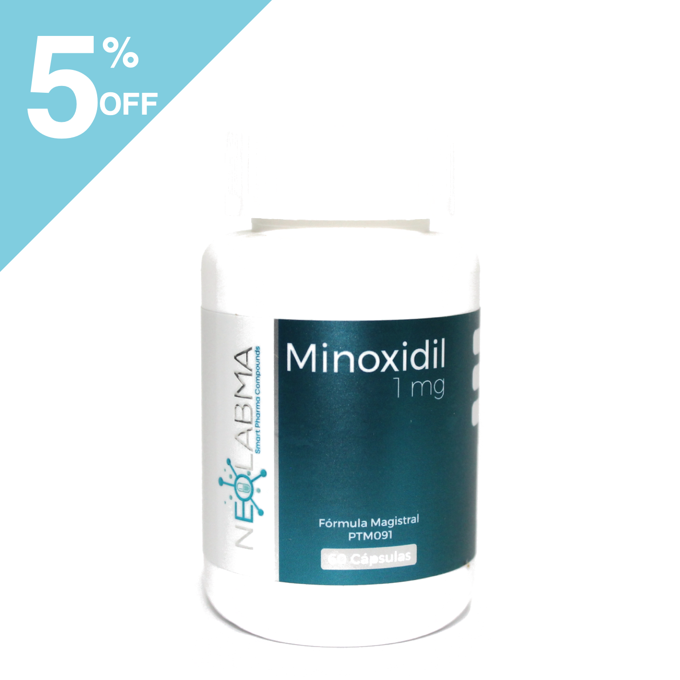 Minoxidil 1 mg 60 capsulas
