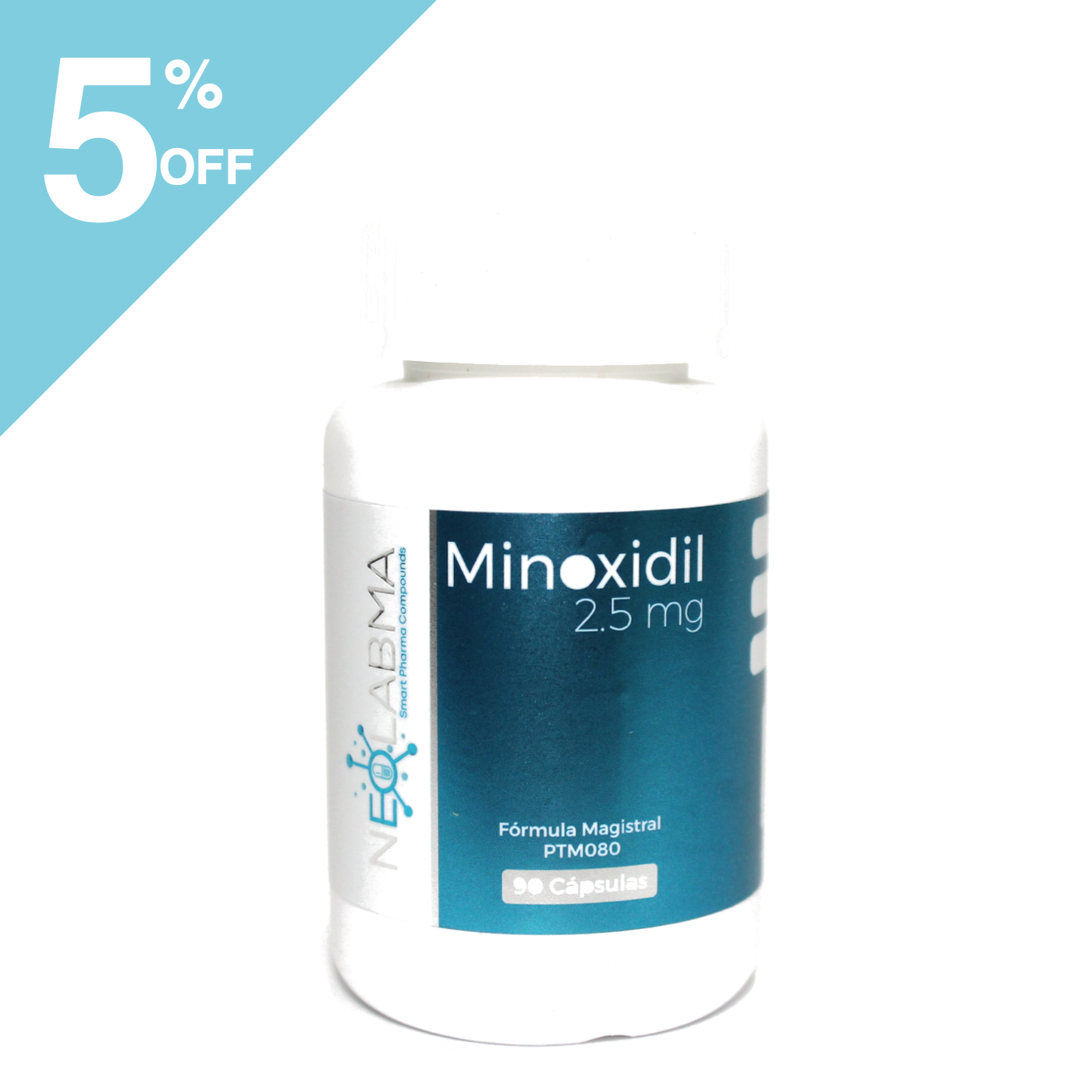Minoxidil 2.5 mg 90 capsulas